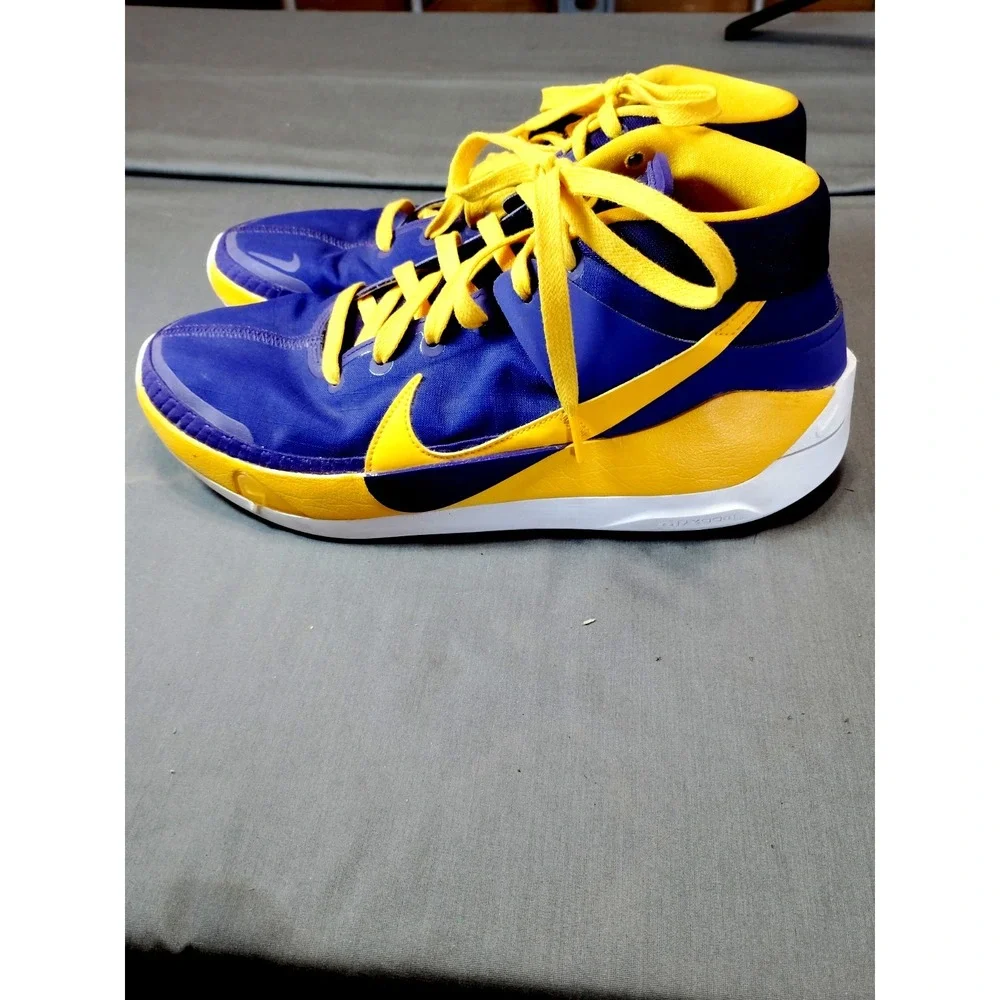 Nike KD13 PURPLE YELLOW Basketball Shoes Men 11.5 Kevin Durant Collector Sneaker